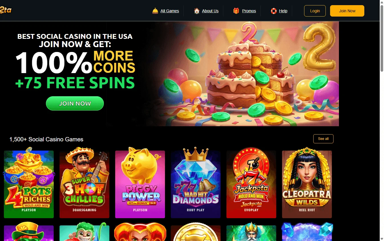 Slots Jackpot Casino desktop home screen